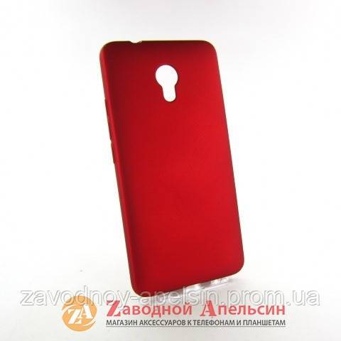 Meizu M5s пластиковый чехол Soft Touch red - фото фото фото 0