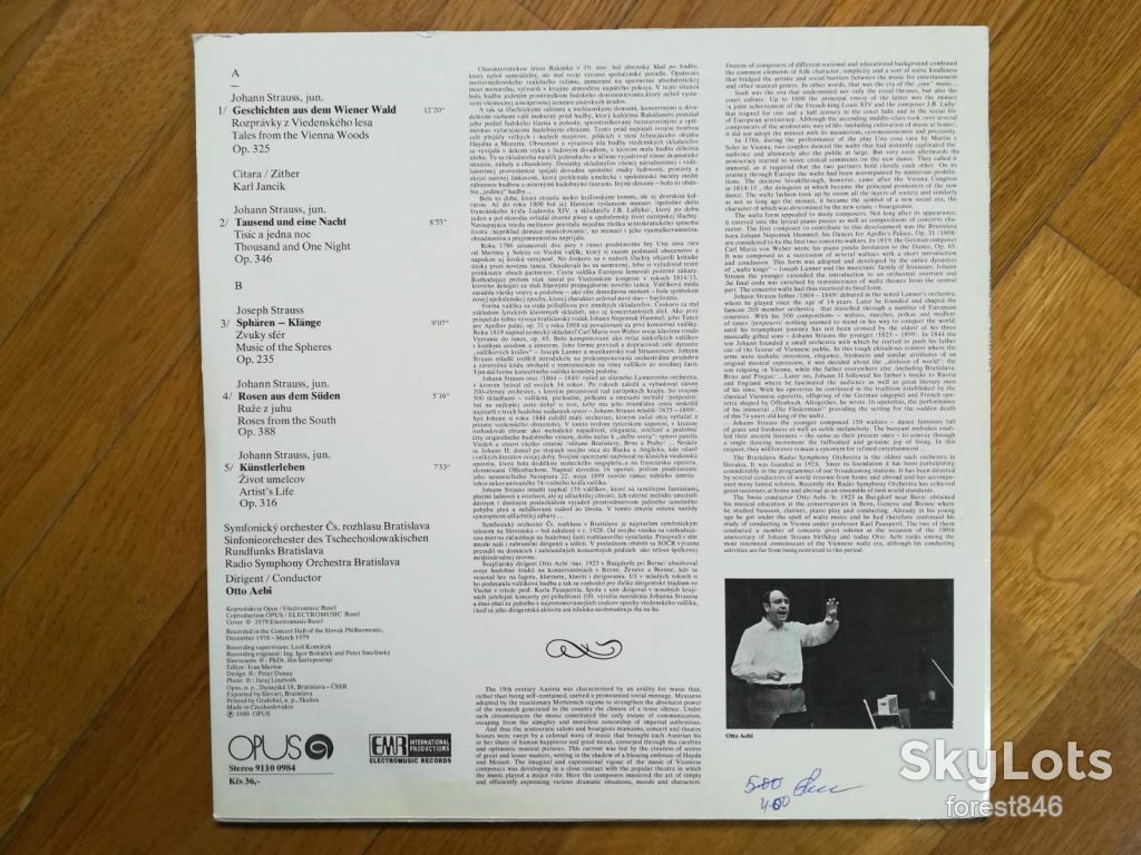 Strauss family waltzes Vol.2  (1)-Ex.+, Чехословакия - фото фото фото 1
