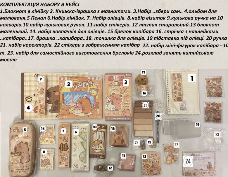 Подарунковий канцелярський дитячий набір для творчості МЕЛОДІ Кейс для дівчинки - фото фото фото 1