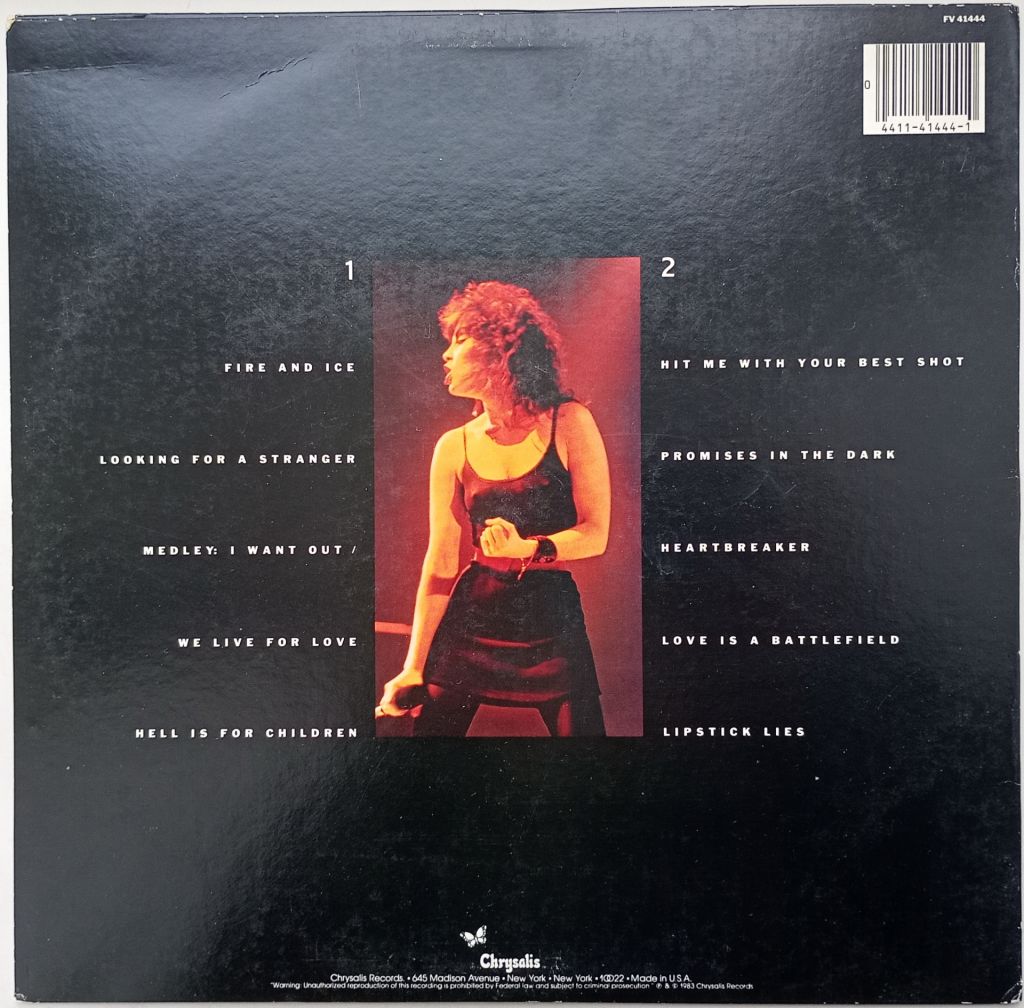 PAT BENATAR Live From Earth LP - фото фото фото 1