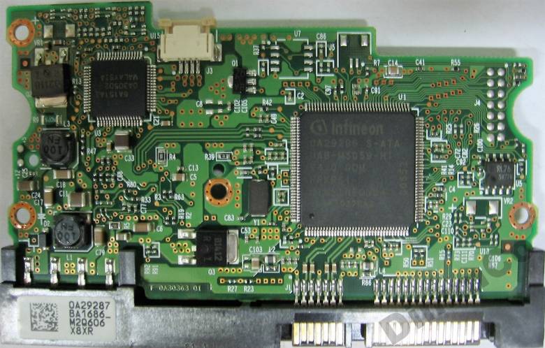 Плата HDD PCB 0A30363 0A29287 Hitachi HDS728080PLA380 - фото фото фото 0