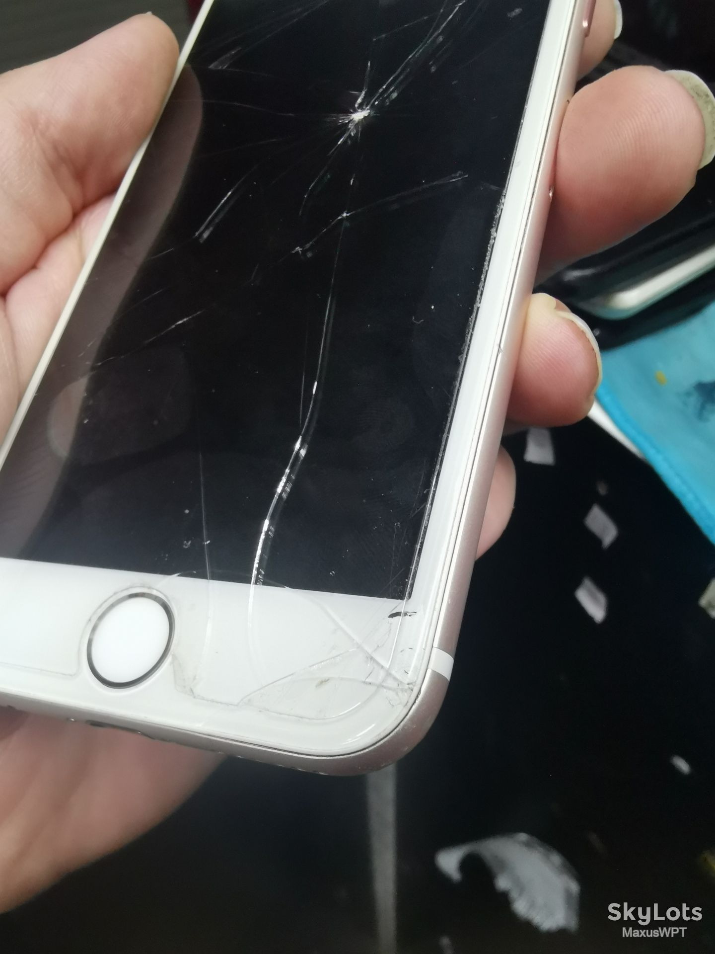#1743 Sklad Iphone 6s S rose  cam crack - фото фото фото 4