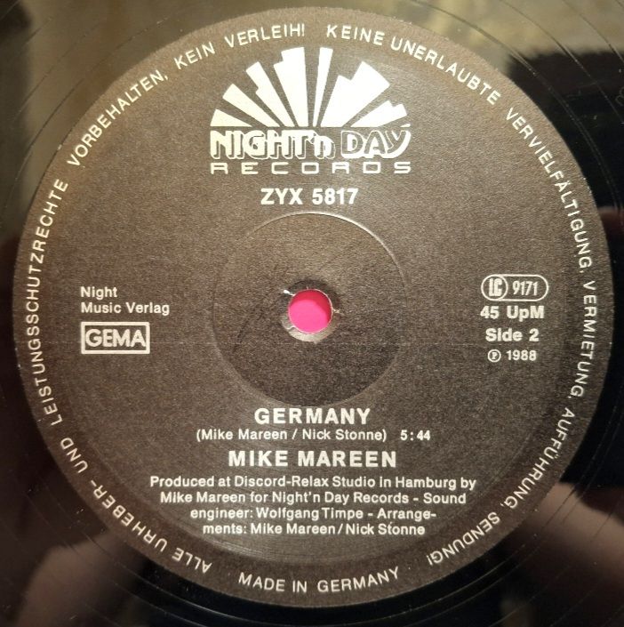 Mike Mareen - Stand Up / Germany - 1988.   (EP) 12. Vinyl. Пластинка. Germany. - фото фото фото 3
