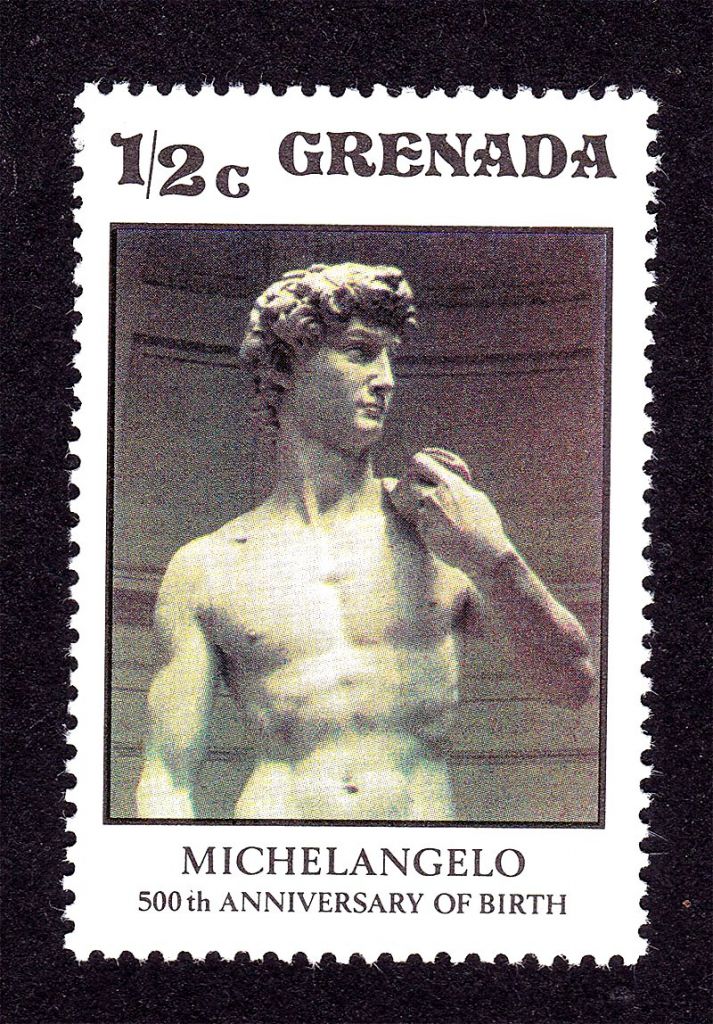 NM Искусство . Гренада  MNH - Микеланджело 500 лет - фото фото фото 0
