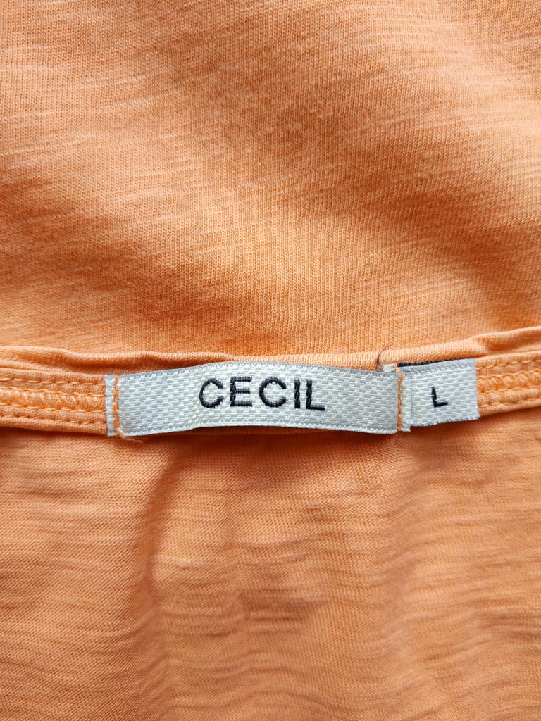 Футболка жіноча померанчева CECIL p-p L - фото фото фото 5