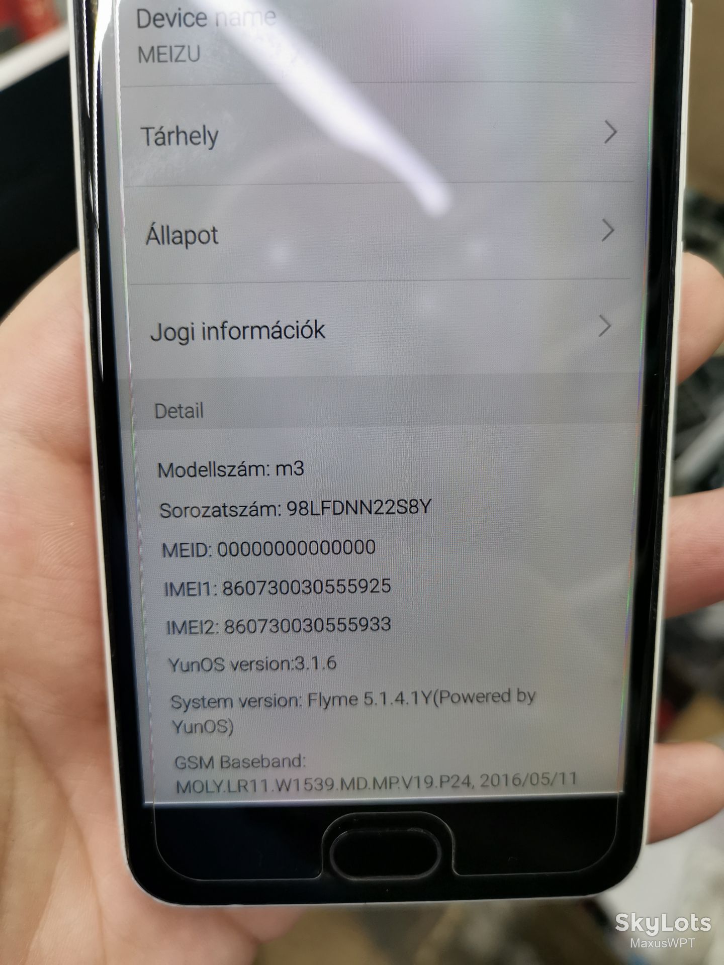 #604 Sklad Meizu M3 white - фото фото фото 3