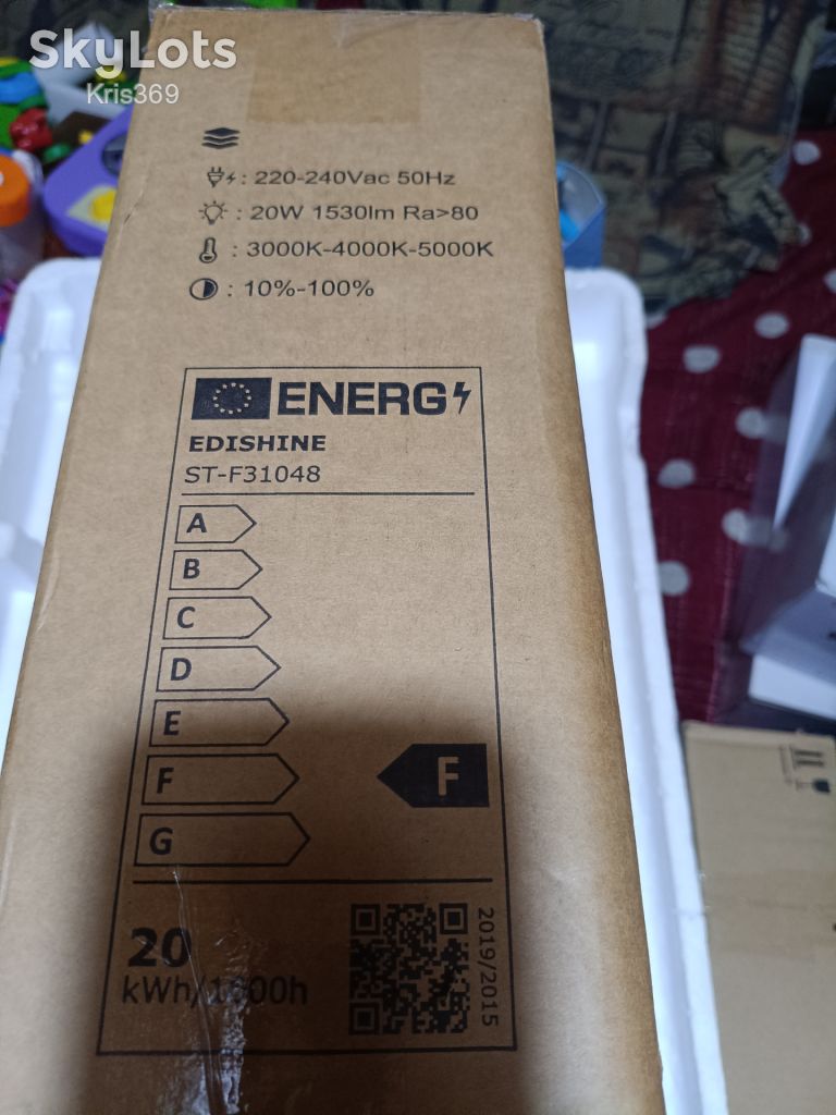 Підлоговий торшер-стелаж EDISHINE LED 20W з регулюванням яскравості та температури - фото фото фото 1