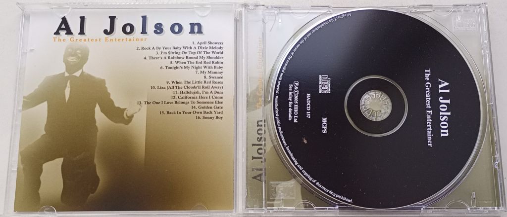 AL JOLSON The Greatest Entertainer  CD UK - фото фото фото 1