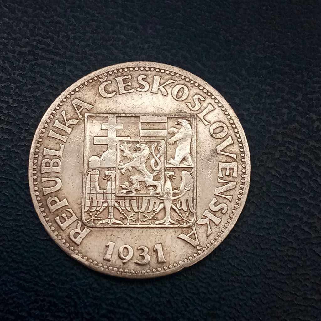 10 Корун 1931р. Срібло-700°. Чехословатчина. - фото фото фото 1