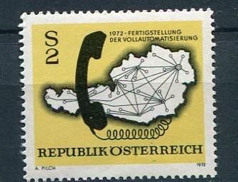 Австрия1972 Mi 1409 MNH Связь Телефон MNH - фото фото фото 0