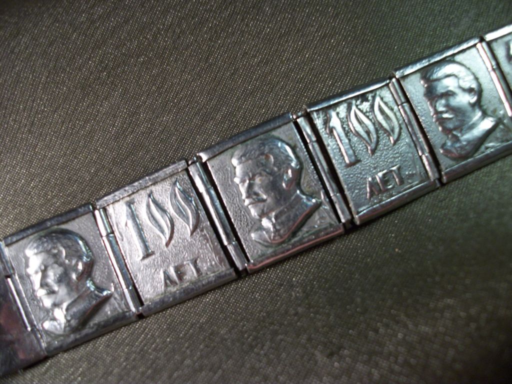 5.855 Браслет на мужские, наручные часы. Сталин 100 лет. Тяжелый металл - фото фото фото 0