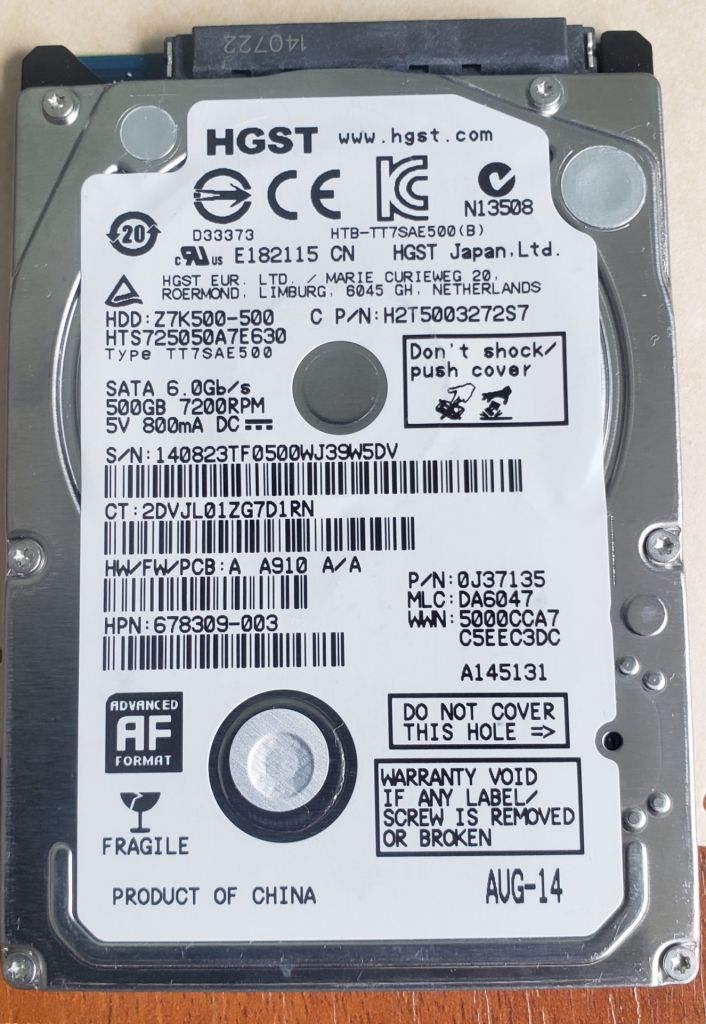 HDD 2'5 HGST Z7K500-500  (17) - фото фото фото 0