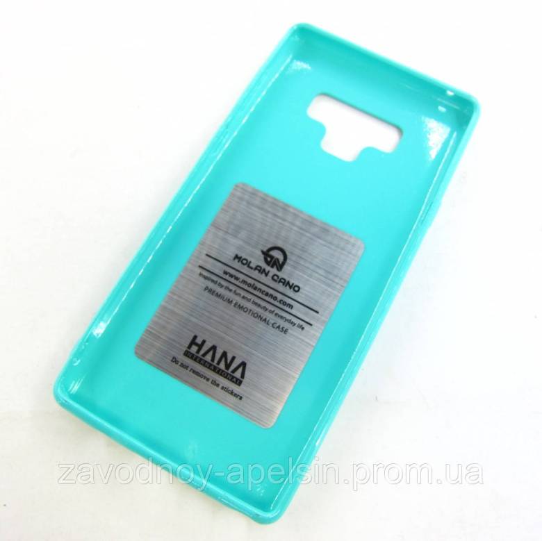 Samsung N960 Note9 Силиконовый чехол Jelly (ментоловый) - фото фото фото 1