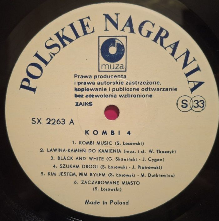 Kombi - Kombi 4 - 1985.  (LP). 12. Vinyl. Пластинка. Poland. Rare. - фото фото фото 4