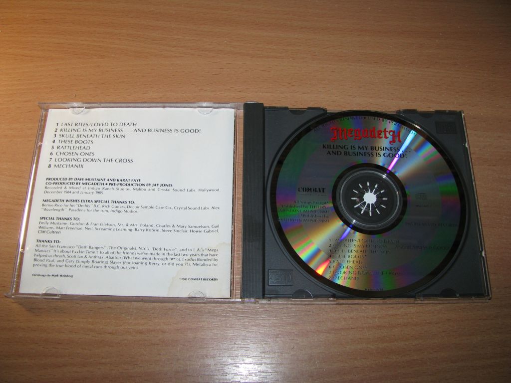 MEGADETH - Killing Is My Business  (1986 Combat USA) - фото фото фото 1