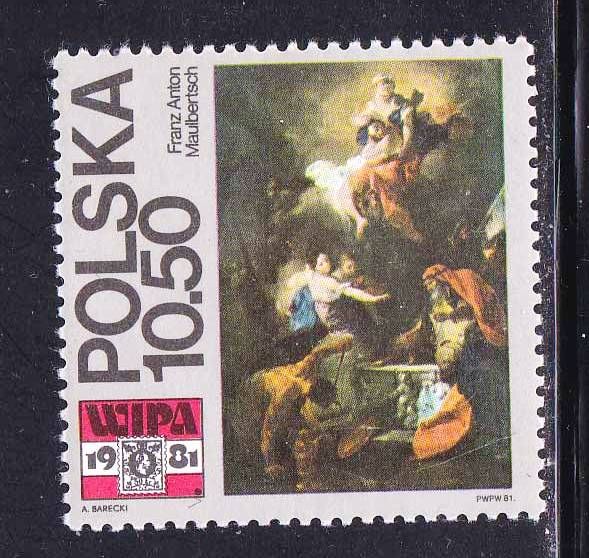 Польша 1981 г MNH -  искусство - фото фото фото 0