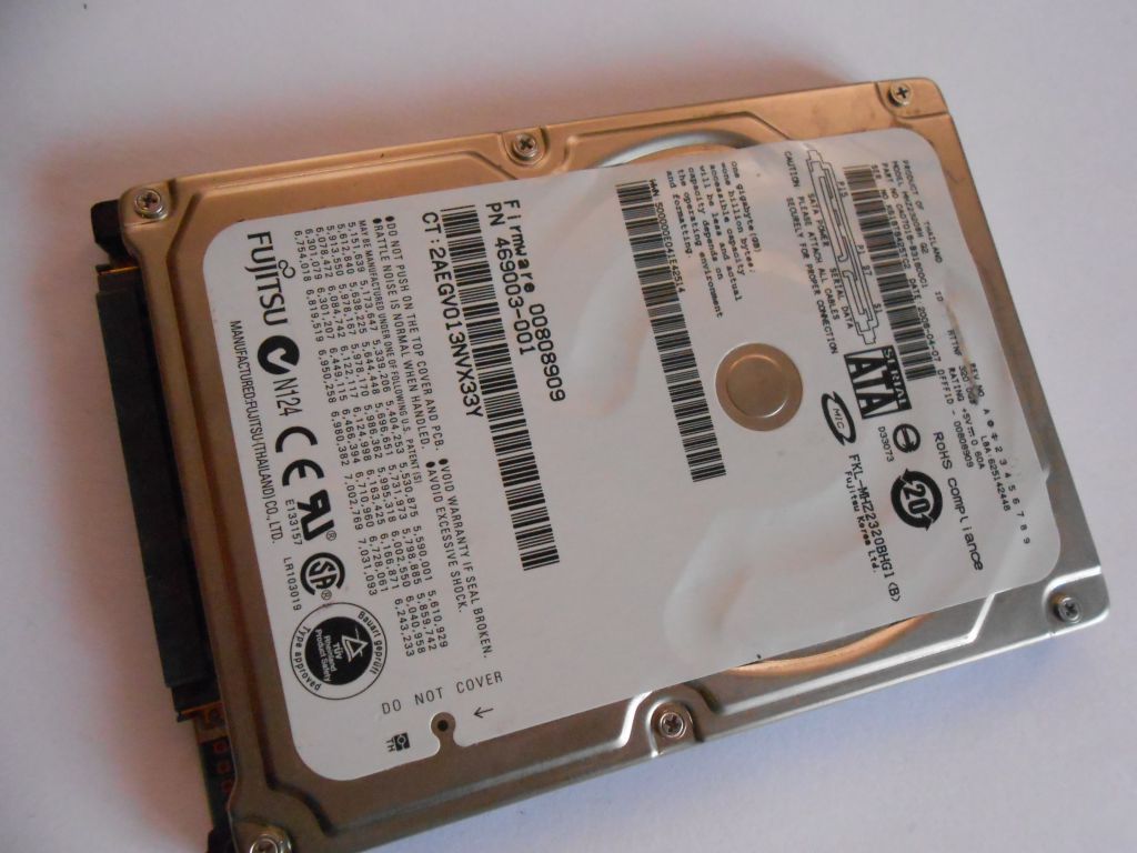 Fujitsu MHZ2320BH-G2 320GB 5400 RPM 8MB Cache SATA 3.0Gbs - фото фото фото 0