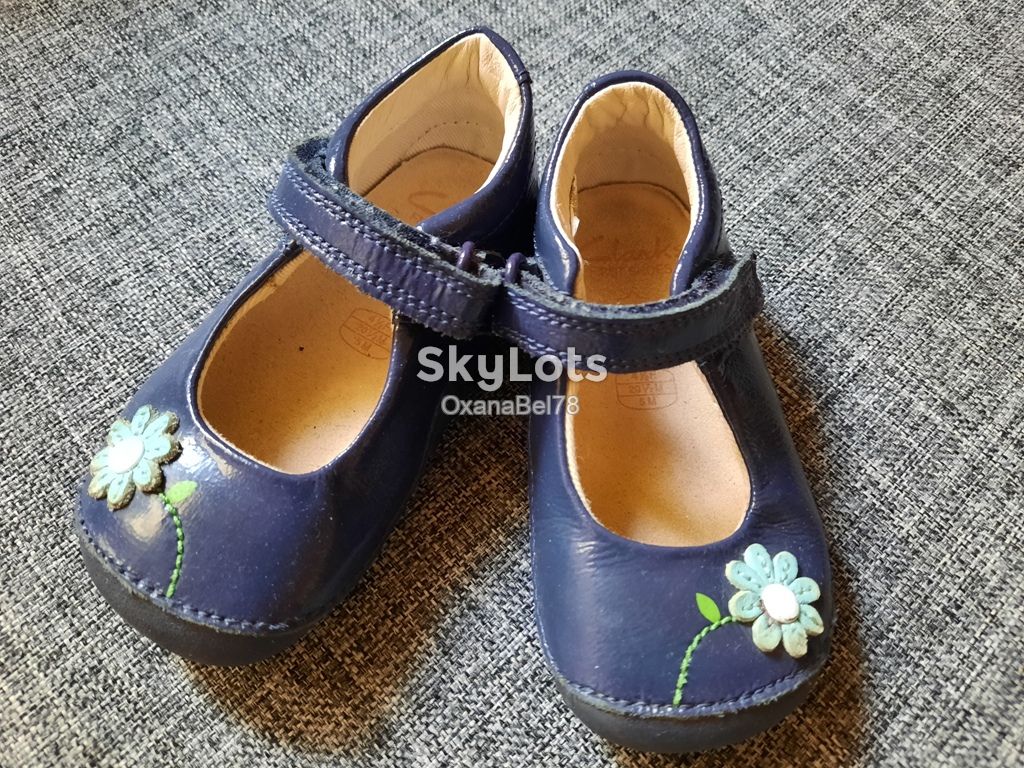 Первые туфельки кожа  туфли Clarks р.21 uk 4 1/2 F - фото фото фото 4