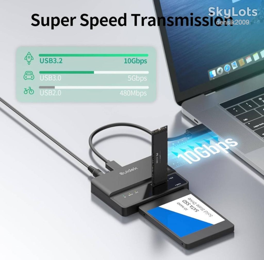 Адаптер SUIDEK  M.2 NVMe/SATA 10 Гбіт/с. Модель S1235D. Зчитувач жорстких дисків. - фото фото фото 4