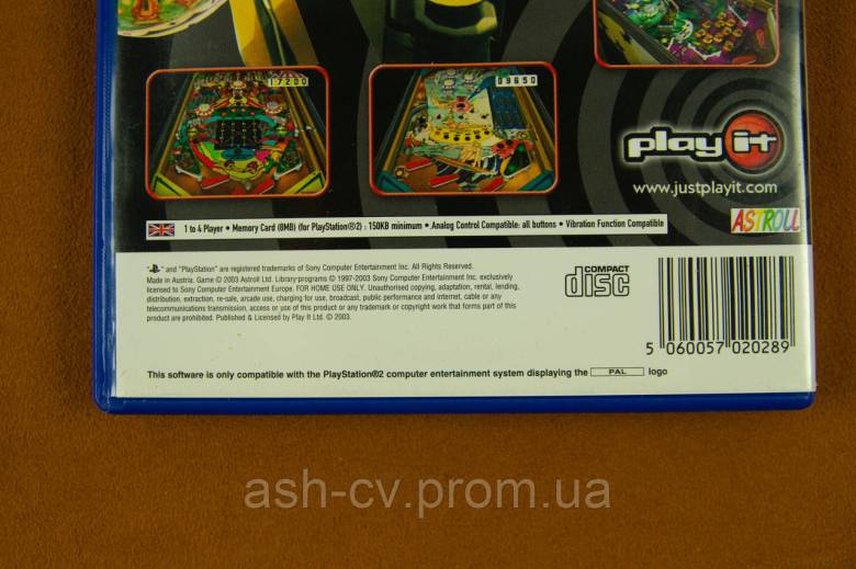 Диск Playstation 2 - Play It Pinball - фото фото фото 3