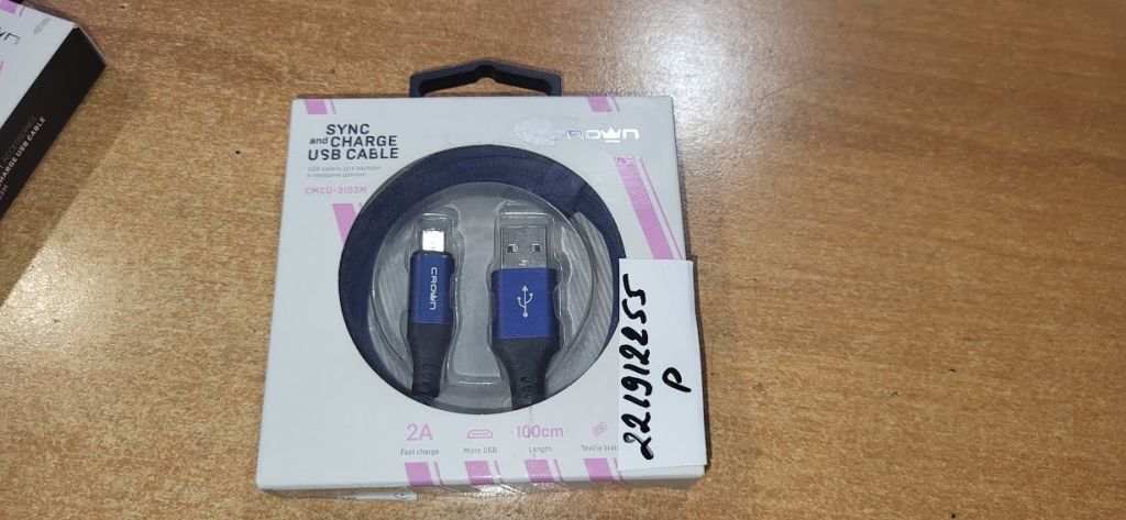 Кабель Crown CMCU-3103M USB - Micro USB Blue № 221912255 - фото фото фото 0