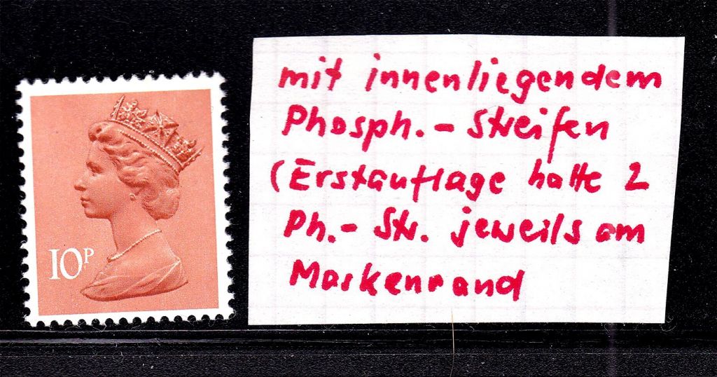 Великобритания   MNH  - HM QE-II -  стандарт - фосф. - - фото фото фото 0