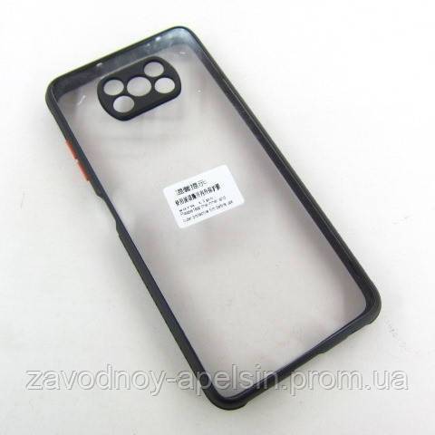 Xiaomi Poco X3 защитный чехол TPU+PC black - фото фото фото 1