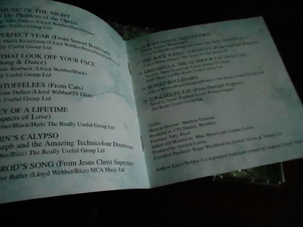 Andrew Lloyd webber The Вest Of CD фирменный б/у - фото фото фото 4