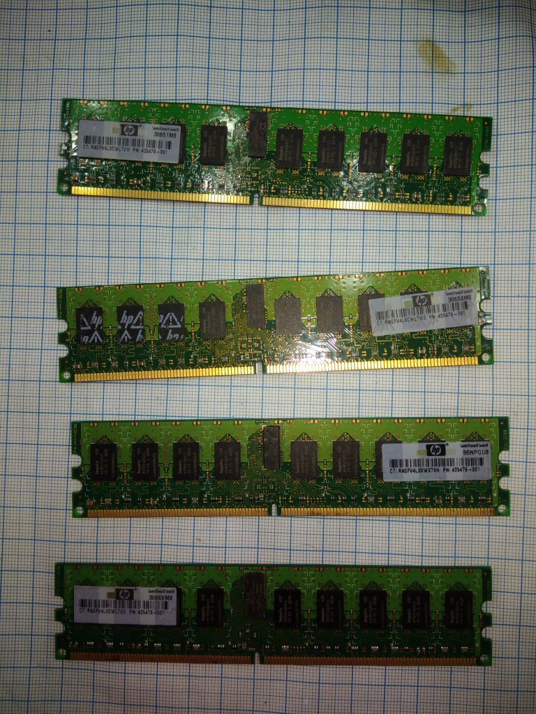 ОЗУ RAM Hynix 2Gb DDR2 ECC REG PC2-5300P = HYMP125P72CP4-Y5 AB-C = серверная - фото фото фото 3