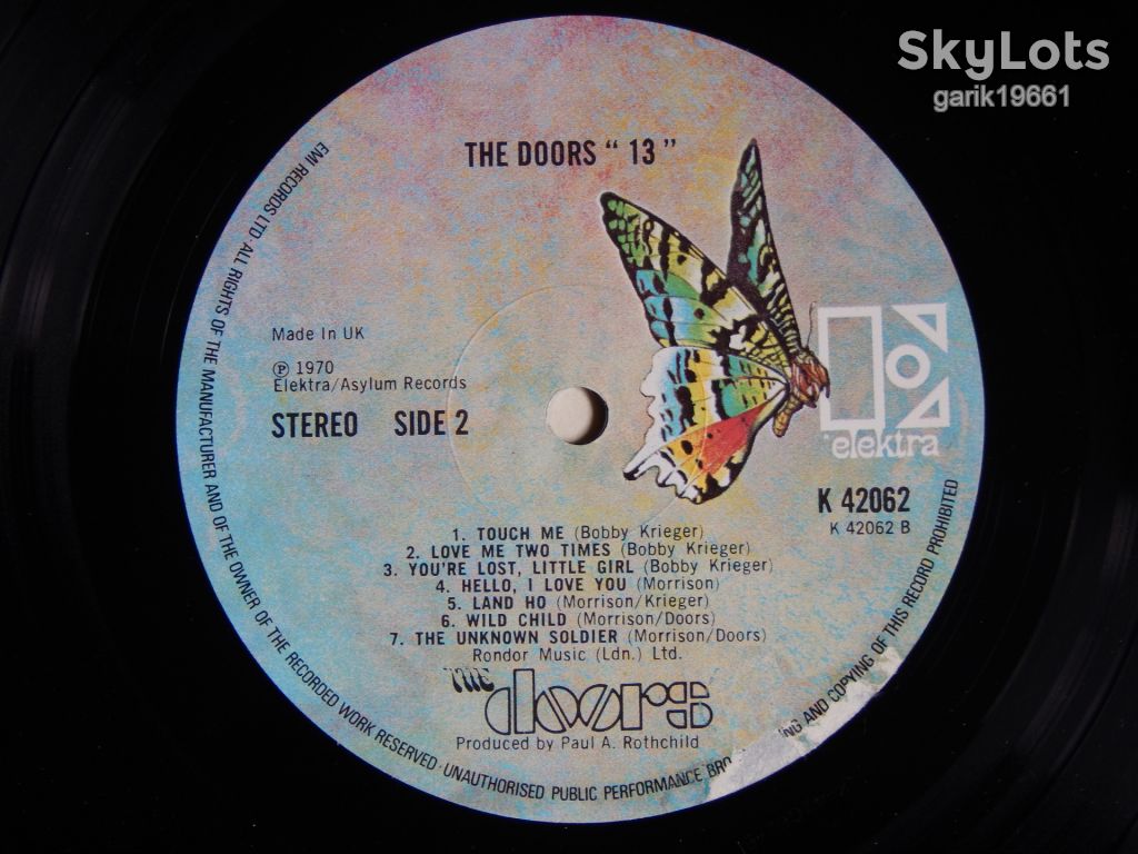 The Doors – 13   (Elektra – K42062, UK) EX+/NM- - фото фото фото 3