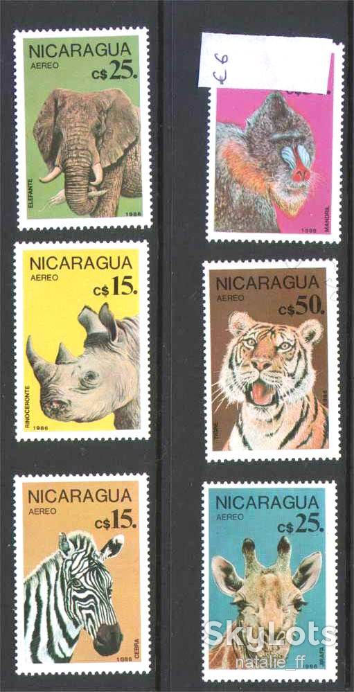 NM Фауна  Никарагуа 1986 г MNH - - фото фото фото 0