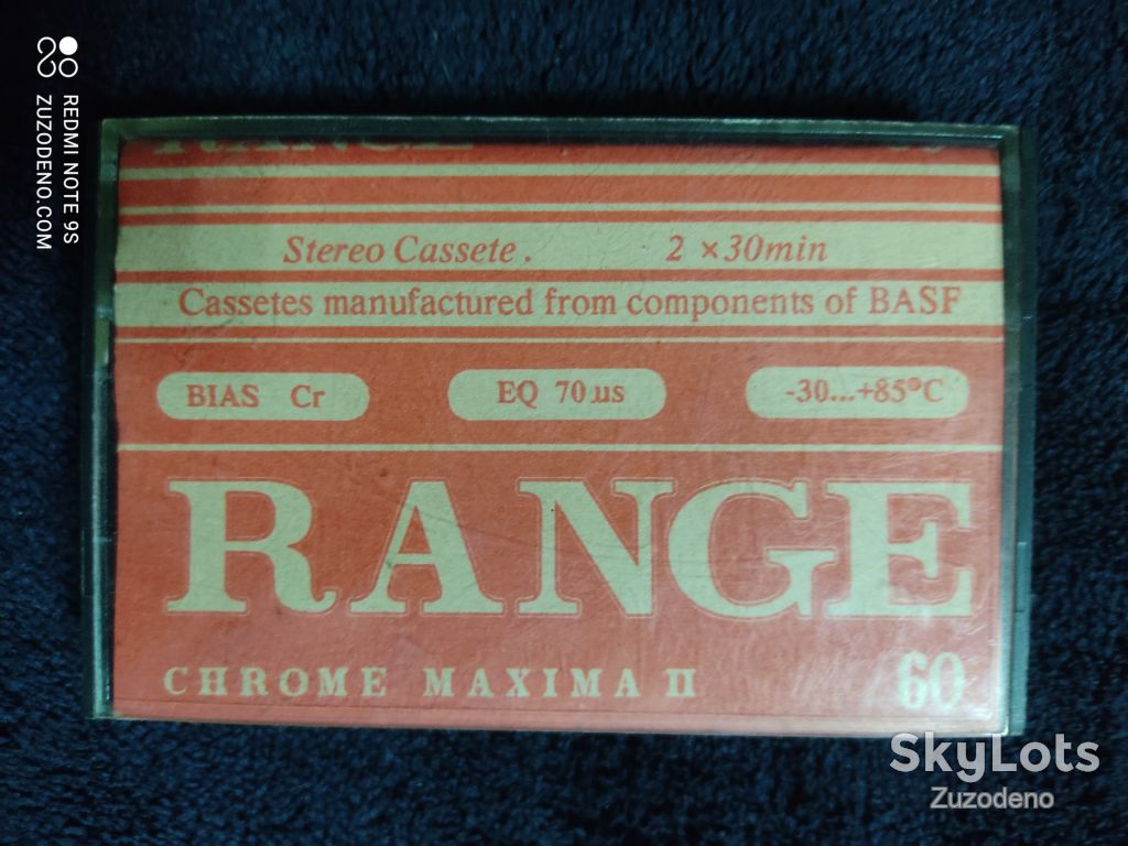 Б/У Аудио кассета RANGE 60 chrome - фото фото фото 0