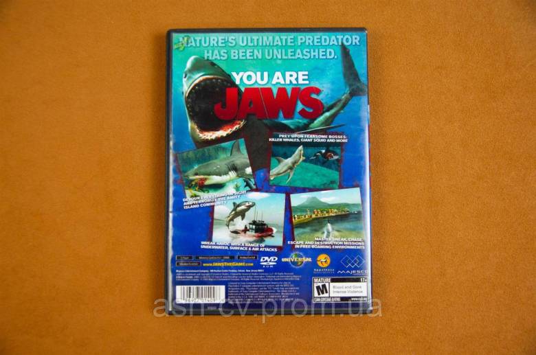 Диск для Playstation 2, гра Jaws Unleashed - фото фото фото 1