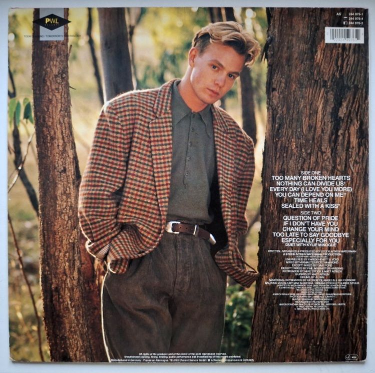 Jason Donovan - Ten Good Reasons - 1989.  (LP). 12. Vinyl. Пластинка. Germany. - фото фото фото 1