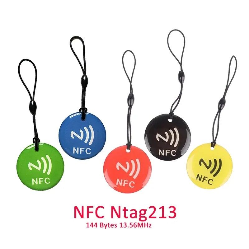 NFC брелок мітка жовтий - фото фото фото 1
