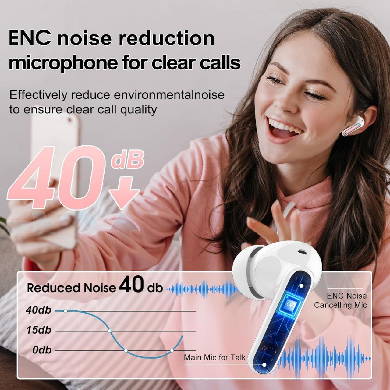 Навушники Bluetooth 5.3 Csasan J90 Pro Deep Bass! - фото фото фото 6
