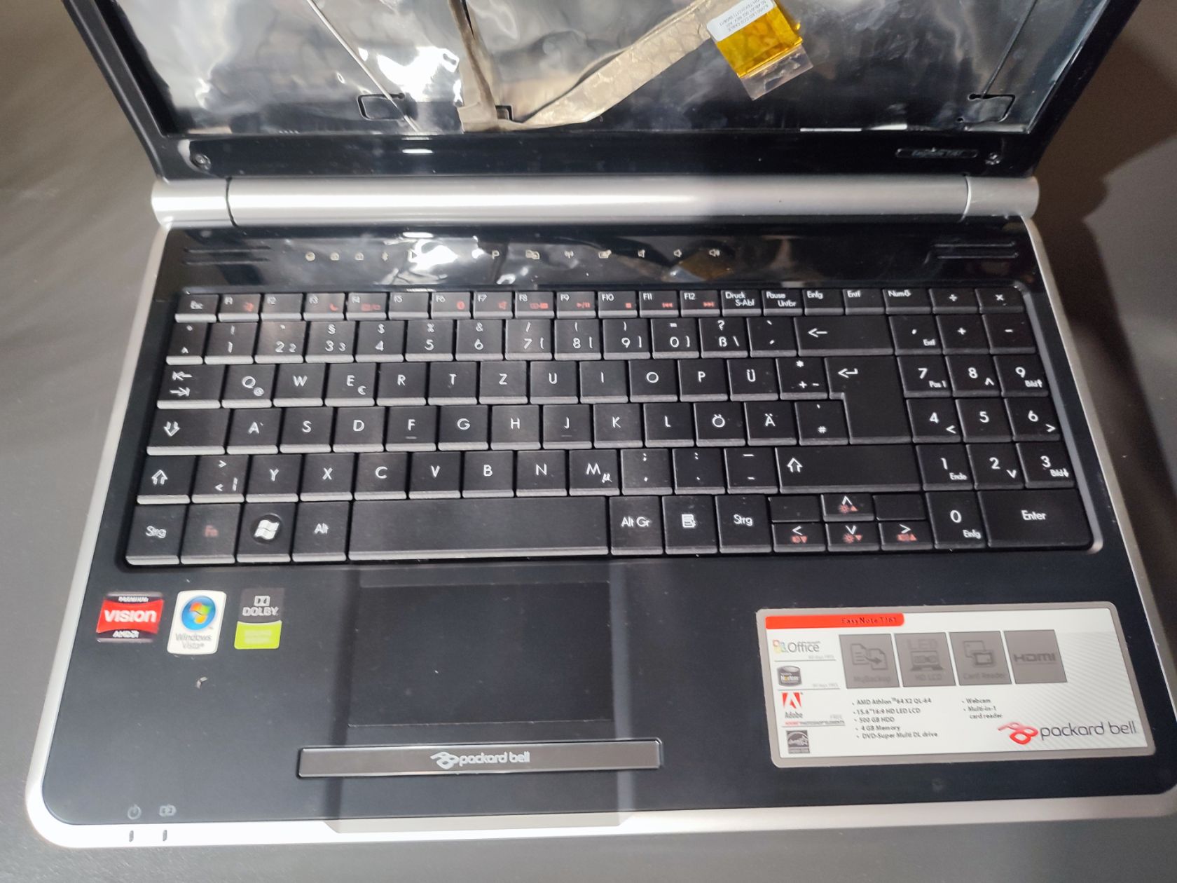 Ноутбук  Packard Bell TJ61  розбір - фото фото фото 2