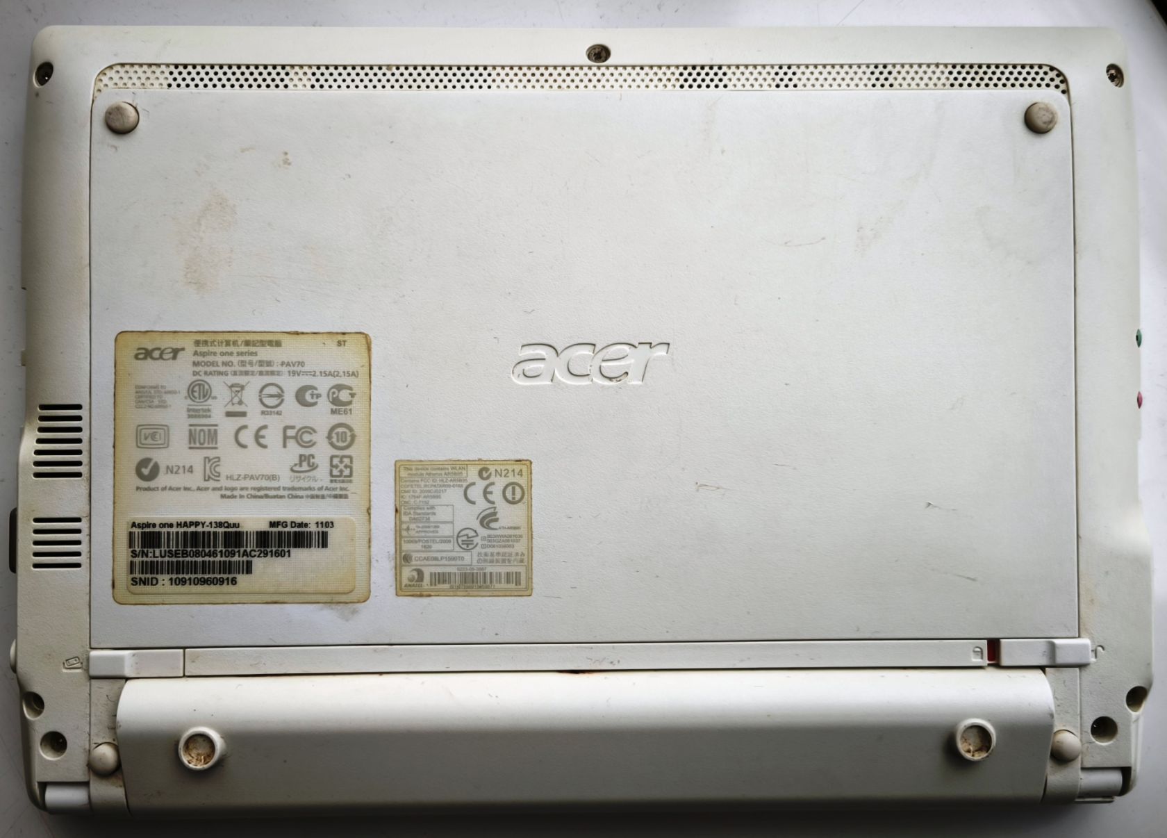 Нетбук Acer Aspire One PAV70 - фото фото фото 4