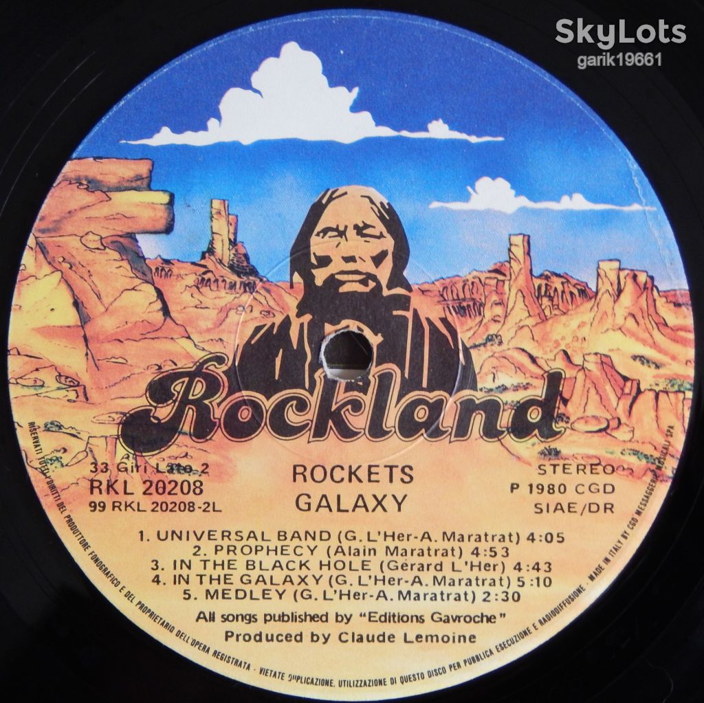 Rockets – Galaxy   (Rockland Records – RKL 20208, Italy) insert  EX/EX - фото фото фото 4