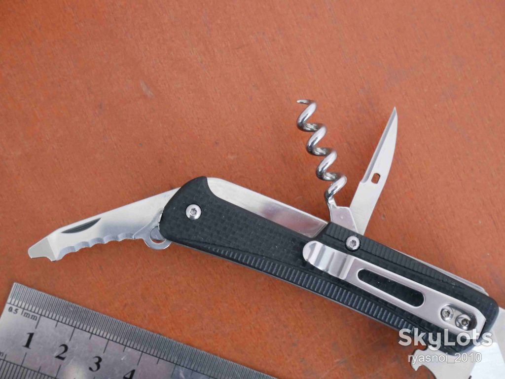 Sanrenmu WA732-A1, Sandvik 12C27, G10, Мультитул, Мультифункціональний ніж, EDC - фото фото фото 3