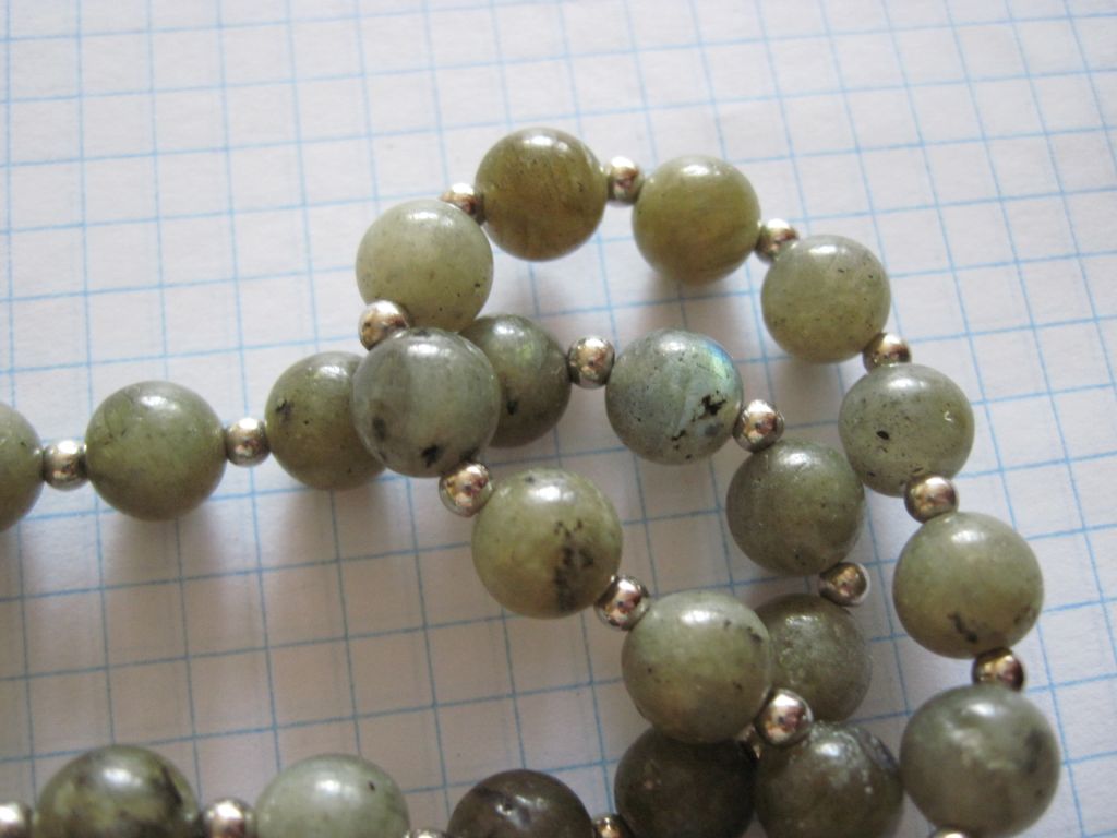Бусы  .Ожерелье. Натуральный камень лабродорит. - фото фото фото 1