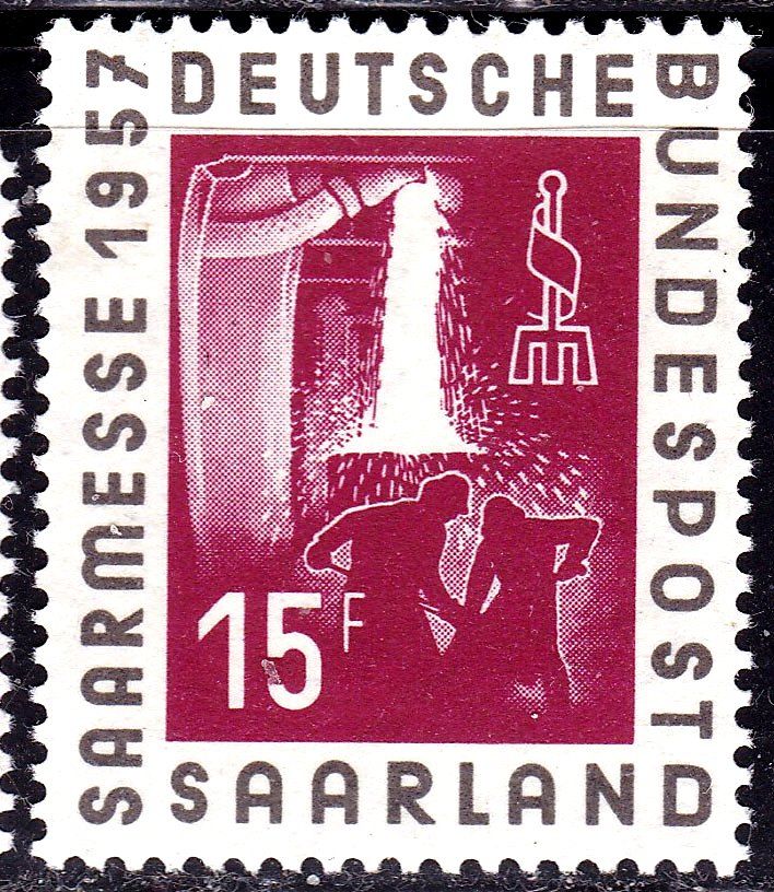 СААР / SAAR  1957 г MNH - сталевары - фото фото фото 0