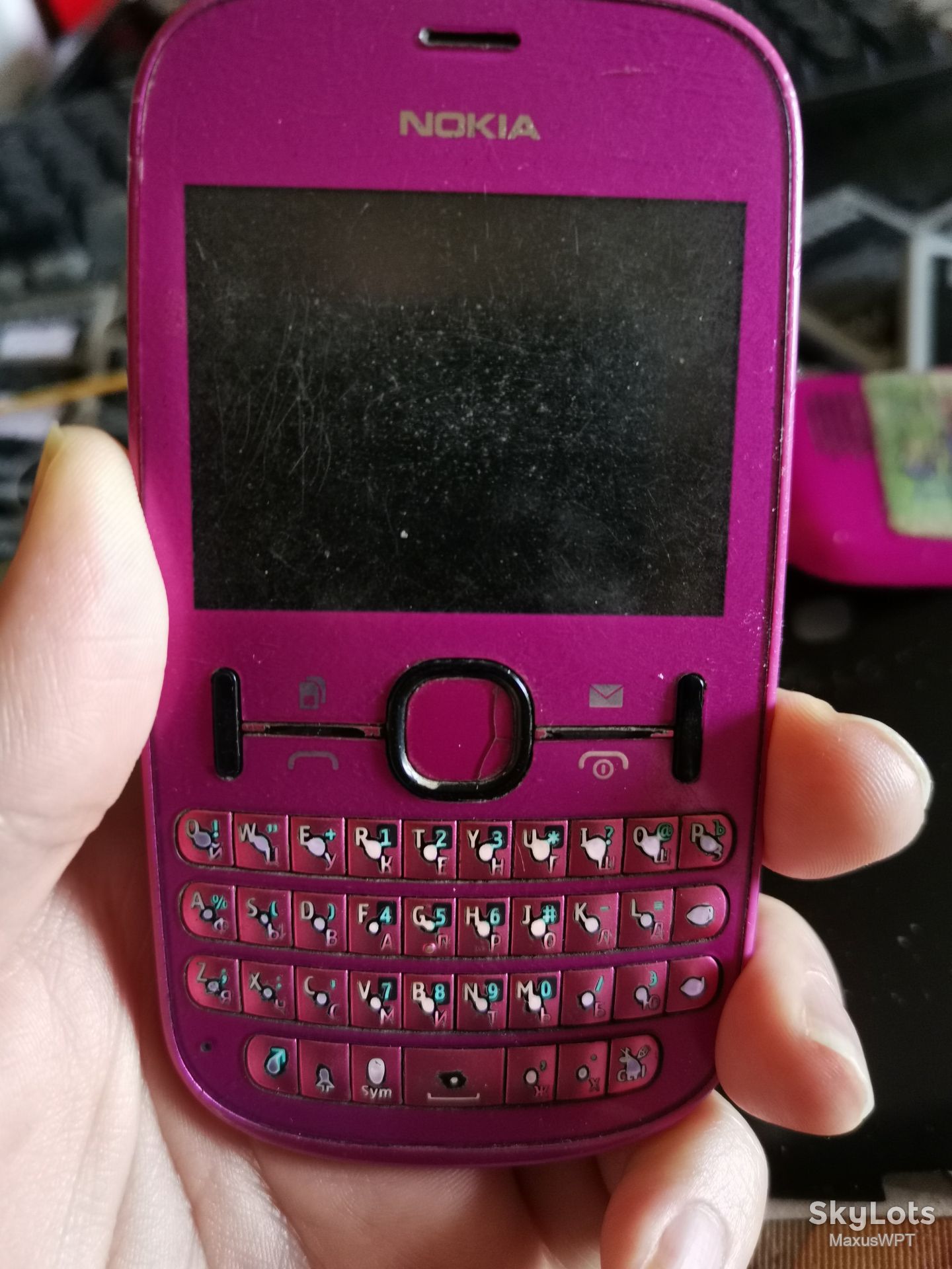 #1956 sklad Nokia Asha 200 pink - фото фото фото 0