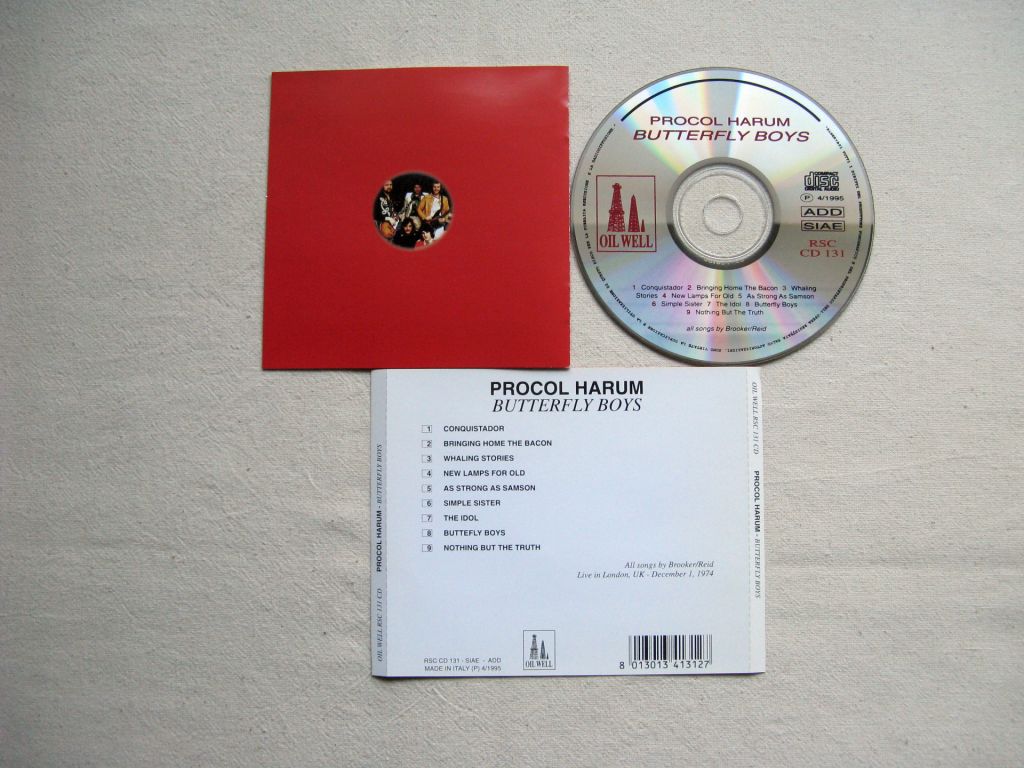 CD Procol Harum. Butterfly Boys. 1974. - фото фото фото 2