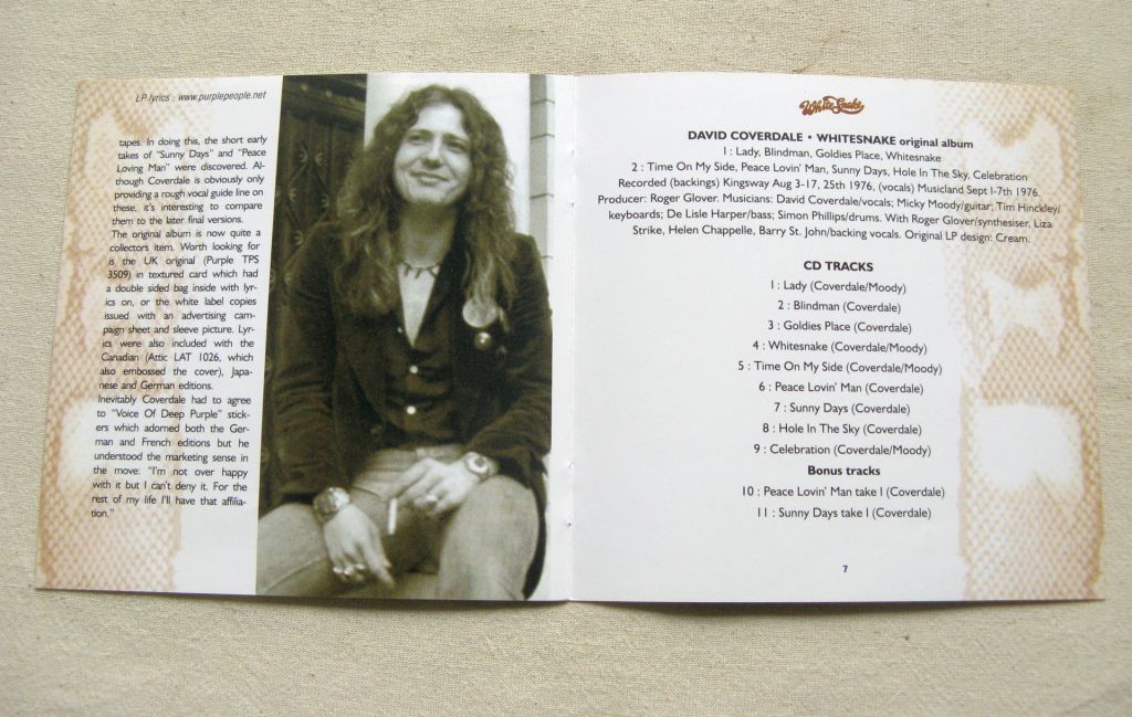 CDLP Deep Purple Family. Whitesnake. David Coverdale. 1977. - фото фото фото 6