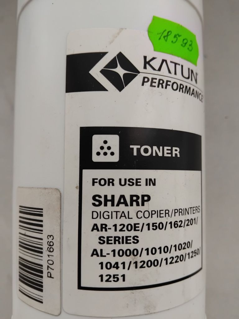 Тонер katun performance sharp ar-120e/150/162/201, AL-1000/1010/1020/1041/1200/1220/1250, 600г - фото фото фото 1