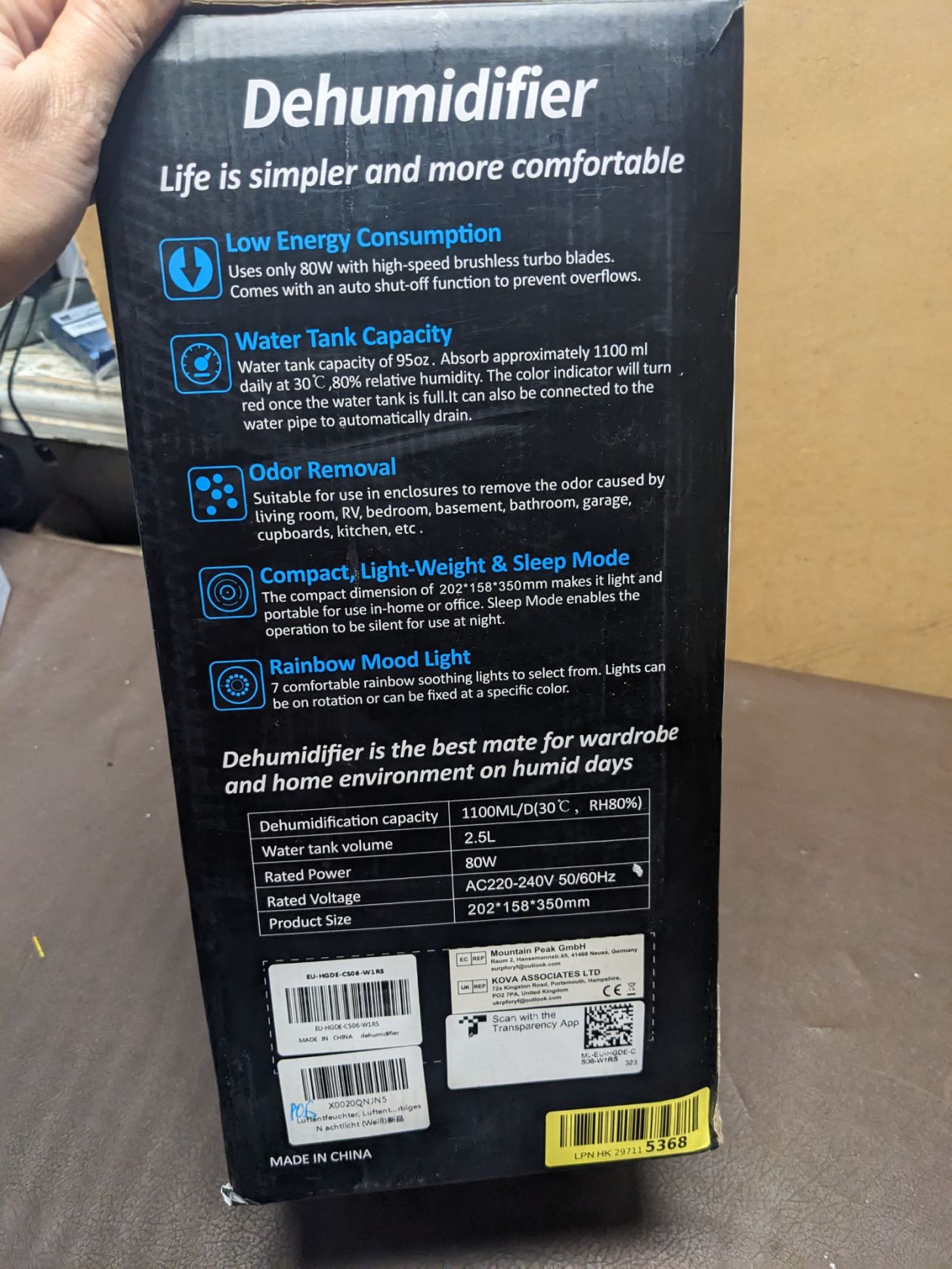 2236  осушувач повітря KNKA Dehumidifier  (модель CS06) - фото фото фото 9