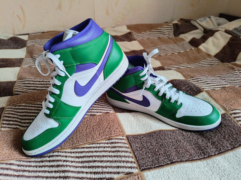 Кросівки Jordan 1 Mid Incredible Hulk - фото фото фото 2