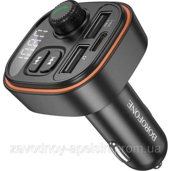 Модулятор ФМ Быстрая зарядка 2USB+PD 15W (borofone) - фото фото фото 0