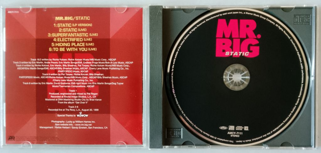 CD Mr. Big – Static     (1999, Atlantic – AMCY-7111, Matrix AMCY-7111 1, Japan) - фото фото фото 2